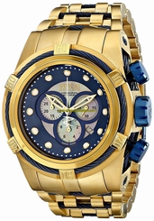 Invicta Watches : 12742 White Mother Of Pearl Dial Gold Plated Men Watch