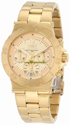 Invicta Watches : 1276 Gold Dial Gold Plated Men Watch