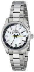 Invicta Watches : 12830 White Dial Luminescent Hands Women Watch