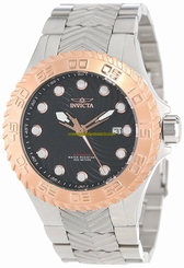 Invicta Watches : 12927 Black Dial Stainless Steel Band Men Watch