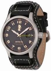 Invicta Watches : 12973 Quartz Analog Date Black Leather Men Watch