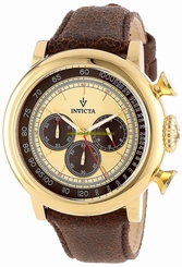 Invicta Watches : 13058 Gold Dial Stainless Steel Band Men Watch