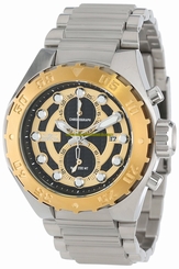Invicta Watches : 13087 Black Dial Stainless Steel Band Men Watch