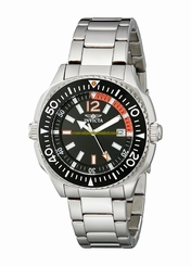 Invicta Watches : 1330 Black Dial Stainless Steel Men Watch