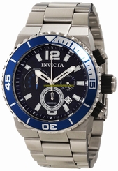 Invicta Watches : 1342 Blue Dial Stainless Steel Band Men Watch