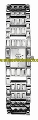 Guess Watches : 13533L1 Quartz Analog Stainless Steel and Crystal Women Watch