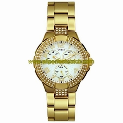 Guess Watches : 13537L Japanese Quartz Gold-Tone Stainless Steel Women Watch