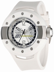 Invicta Watches : 1368 Quartz Analog Date White Polyurethane Men Watch