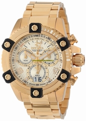 Invicta Watches : 13721 Gold Dial Stainless Steel Band Men Watch