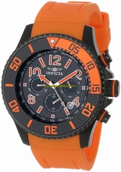 Invicta Watches : 13733 Quartz Chronograph Date Orange Polyurethane Men Watch