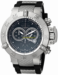 Invicta Watches : 1380 Black Dial Stainless Steel Band Men Watch