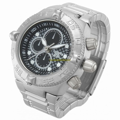 Invicta Watches : 13813 Black Dial Stainless Steel Band Men Watch