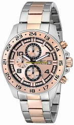 Invicta Watches : 13868 Rose Gold Dial Luminescent Hands Stopwatch Men Watch