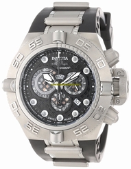 Invicta Watches : 1388 Skeletonized Black With Lattice Design Dial Chronograph Luminous Stop-watch Men Watch