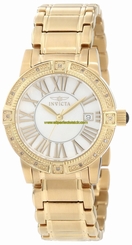 Invicta Watches : 13959 Mother Of Pearl Dial Stainless Steel Band Women Watch