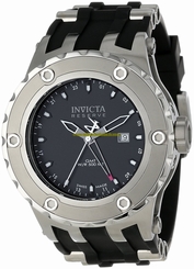 Invicta Watches : 1396 Black Dial Stainless Steel Band Men Watch