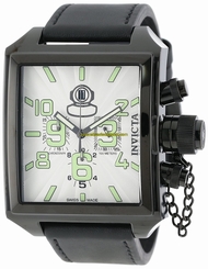 Invicta Watches : 14047 Quartz Chronograph Date Black Leather Men Watch