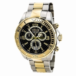 Invicta Watches : 14052 Black Dial Stainless Steel Men Watch