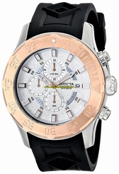 Invicta Watches : 14081 White Dial Chronograph Luminous Stop-watch Men Watch