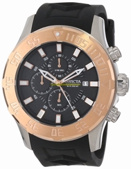Invicta Watches : 14082 Quartz Chronograph Date Black Silicone Men Watch
