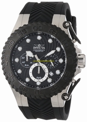 Invicta Watches : 14089 Black Dial Stainless Steel Band Men Watch