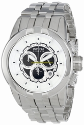 Invicta Watches : 14207 Black Textured With White Border Dial Chronograph Luminous Stop-watch Men Watch