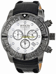 Invicta Watches : 14294 Quartz Chronograph Date Black Leather Men Watch