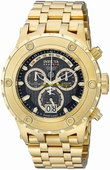 Invicta Watches : 14468 Black Dial Chronograph Luminous Stop-watch Men Watch