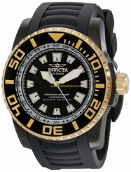 Invicta Watches : 14668 Quartz Analog Black Polyurethane Men Watch