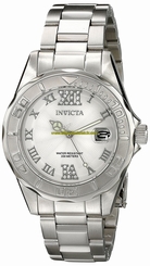 Invicta Watches : 14790 White Dial Stainless Steel Women Watch