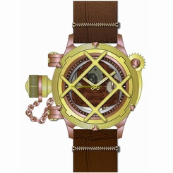 Invicta Watches : 14814 Brown Dial Fixed Gold-plated Band Women Watch