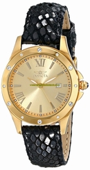 Invicta Watches : 14843 Gold Quartz Women Watch