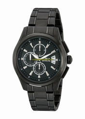 Invicta Watches : 1486 Black Dial Stainless Steel Band Men Watch