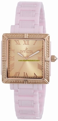 Invicta Watches : 14903 18k Rose Gold Tone Dial Ceramic Women Watch