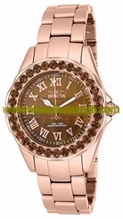 Invicta Watches : 15048 Brown Dial Stainless Steel Band Women Watch