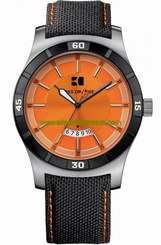 Boss Orange Watches : 1512531 Quartz Orange Dial Date Black Nylon Men Watch