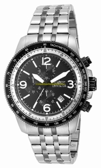 Invicta Watches : 15143 Black Dial Luminescent Hands Stopwatch Men Watch