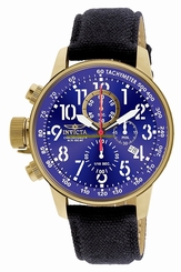 Fake AAA Invicta Watches : 1516 Quartz Chronograph Date Black Cloth Men Watch Watch