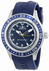 Invicta Watches : 15224 Quartz Analog Blue Polyurethane Men Watch