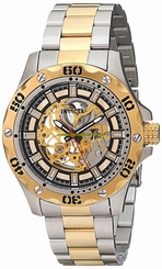 Invicta Watches : 15229 Gold Dial Stainless Steel Band Men Watch