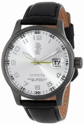 Invicta Watches : 15257 Quartz Analog Date Black Leather Men Watch