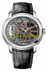 Audemars Piguet Watches : 15350ST.OO.D002CR.01 Automatic Stainless Steel Grey Dial Black Crocodile Leather Band Men Watch