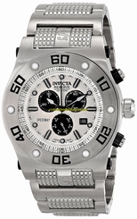 Invicta Watches : 15360 Silver Dial Stainless Steel Band Men Watch