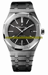 Audemars Piguet Watches : 15400ST.OO.1220ST.01 Automatic Stainless Steel Black Dial Brushed & Polished Stainless Steel Band Men Watch