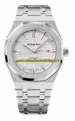 Audemars Piguet Watches : 15400ST.OO.1220ST.02 Automatic Stainless Steel Silver Dial Brushed & Polished Stainless Steel Band Men Watch