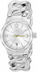 Invicta Watches : 15406 Silver Dial Stainless Steel Band Women Watch