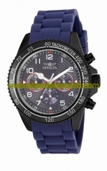 Invicta Watches : 15419 Quartz Chronograph Date Blue Polyurethane Men Watch