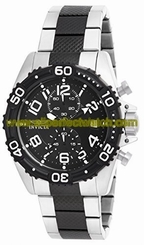 Invicta Watches : 15421 Black Dial Luminescent Hands Stopwatch Men Watch