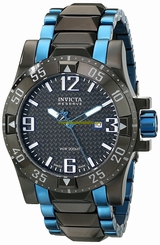 Invicta Watches : 15483 Black Carbob Fiber Quartz Men Watch