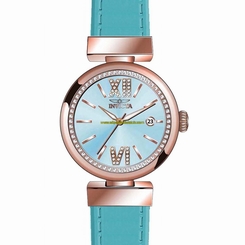 Invicta Watches : 15544 Blue Dial Leather Men Watch